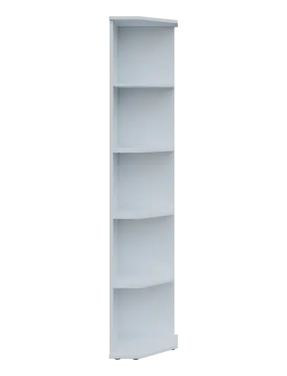 TZ 5 - 3 kancelářská skříň, rohová, pravá, 1822x360x400, bílá